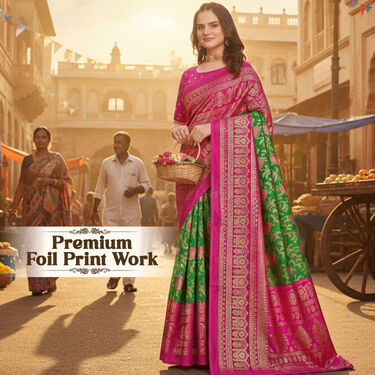 Premium Foil Work Saree ? Pick Any 1 (FPS21)