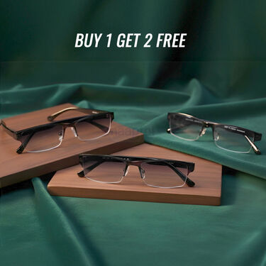 Rimless Bifocal Coloured Adaptive Power Reading Glasses Buy1 Get 2 Free (3BCORG16)