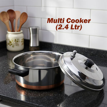 21 Pcs Copper Bottom Multipurpose Cook & Serve Set (21CC1)