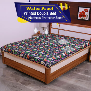 Water Proof Printed Double Bed Mattress Protector Sheet (DMP12)