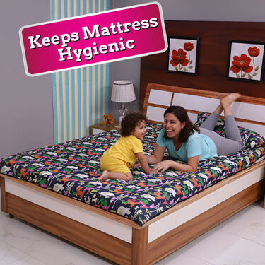 Water Proof Printed Double Bed Mattress Protector Sheet (DMP12)