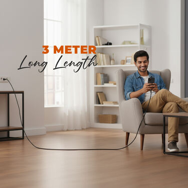 3 M Super Long Fast Charging Usb C Cable (CDC17)