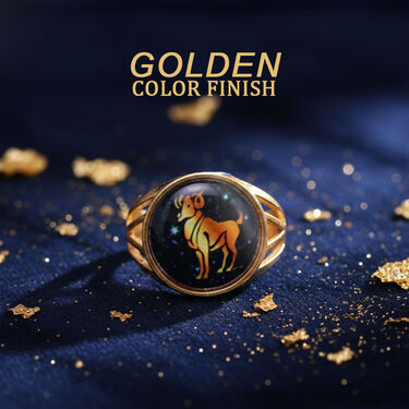 Buy Golden Zodiac Rashi Ring (ZR1) Online at Best Price in India on ...