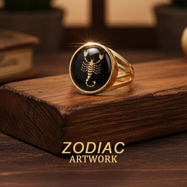Buy Golden Zodiac Rashi Ring (ZR1) Online at Best Price in India on ...