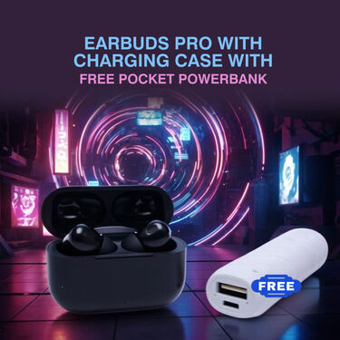 Earbuds Pro With Charging Case And Pocket Powerbank (TWS95)