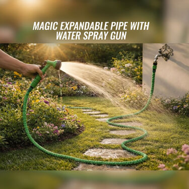 Magic Expandable Pipe With Water Spray Gun (HP7)