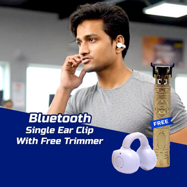Bluetooth Single Ear Clip With Free Buddha Trimmer (TWS98)