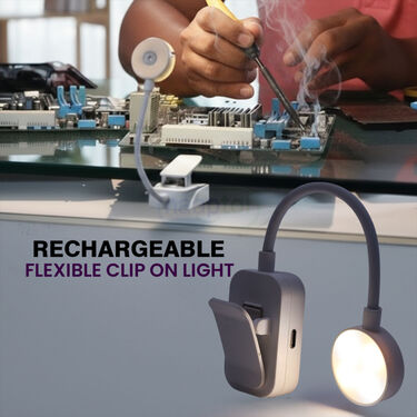 Rechargeable Flexible Clip On Light (LL34)
