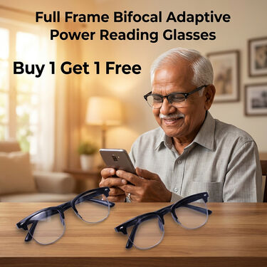 Full Frame Bifocal Adaptive Power Reading Glasses B1G1 Free (2BORG6)
