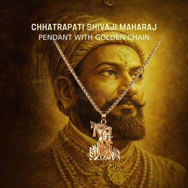 Chhatrapati Shivaji Maharaj Pendant with Golden Chain (SHPN6)