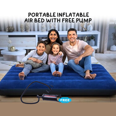 Portable Inflatable Air Bed with Free Pump (PF17)