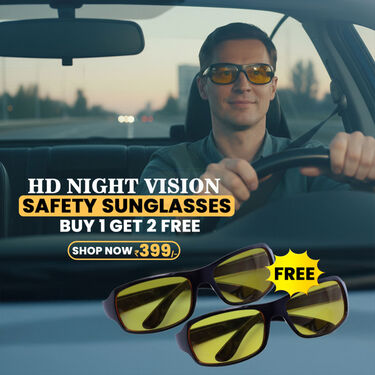 HD Night Vision Safety Sunglasses Buy 1Get 2 Free (3NVG3)