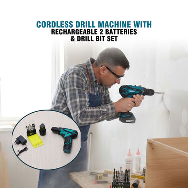 Cordless Drill Driver With Free Mini Electric Screwdriver (CD02)