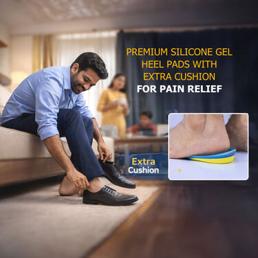 Premium Silicone Gel Heel Pads With Extra Cushion For Pain Relief (HSI1)