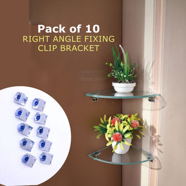 Pack of 10 Right Angle Fixing Clip Bracket (AFC10)