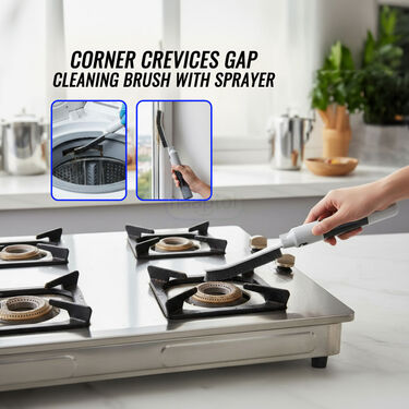 Corner Crevices Gap Cleaning Brush With Sprayer (GCB2)