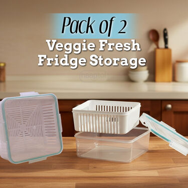 Pack of 2 Veggie Fresh Fridge Storage (2VF1)