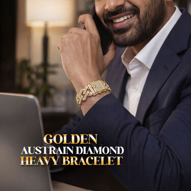 Golden Austrain Diamond Heavy Bracelet (GDHBC)