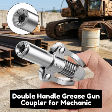 Double Handle Grease Gun Coupler For Mechanic (CC01)