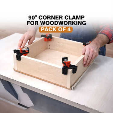 90 Degree Corner Clamp For Woodworking Pack of 4 (CW01)