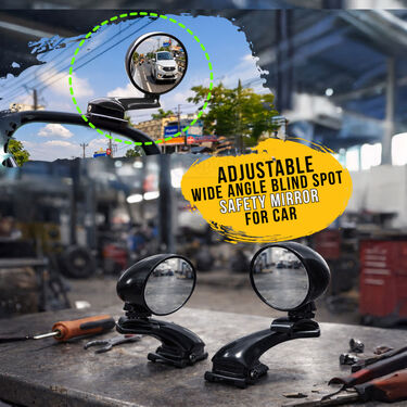 Adjustable Wide Angle Blind Spot Safety Mirror For Car (BM4)