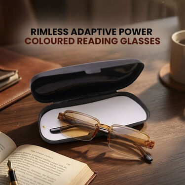 Rimless Adaptive Power Coloured Reading Glasses (1CORG)