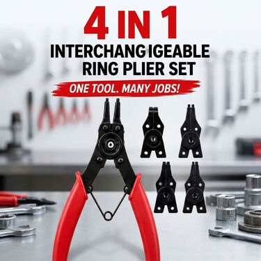 4 In 1 Interchangeable Ring Plier Set (CP01)
