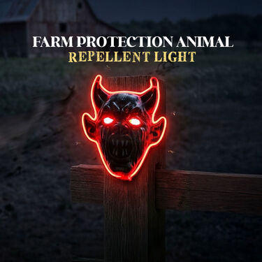 Flashing Red Eyes Scare Crow Face (LL43)