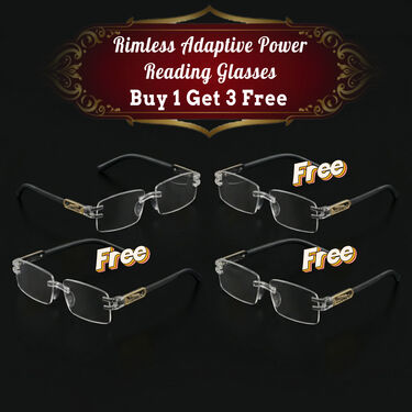 Rimless Adaptive Power Reading Glasses B1G3 Free (4ORG)