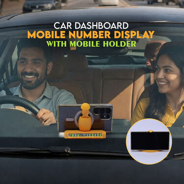 Car Dashboard Mobile Holder With Parking Number Display (CDM4)