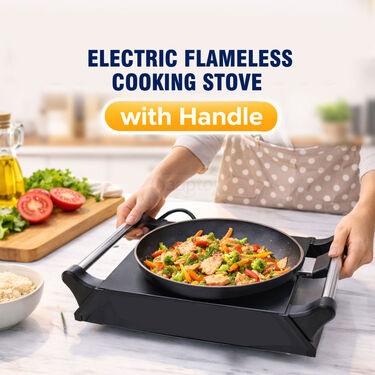 Electric Flameless Cooking Stove With Handle (CECS10)