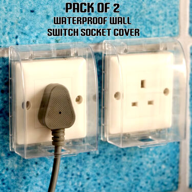 Pack of 2 Waterproof Wall Switch Socket Cover (AHS6)