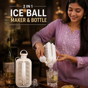 2 In 1 Ice Ball Maker & Bottle (ICT7)