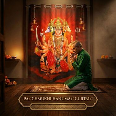 3D Printed Panchmukhi Hanuman Curtain (CU17)