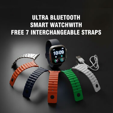 Ultra Smart Watch With 7 Free Straps (BCSW61)