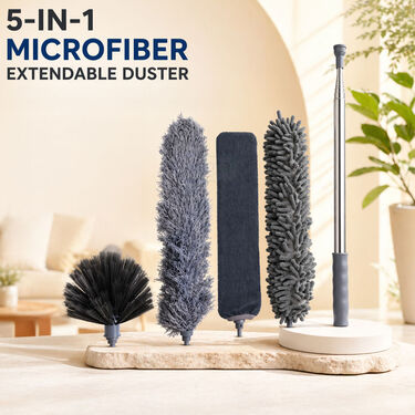 5 In 1 Microfiber Feather Extendible Duster (FCD5)