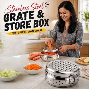 Stainless Steel Grate & Store Box (1GB1)