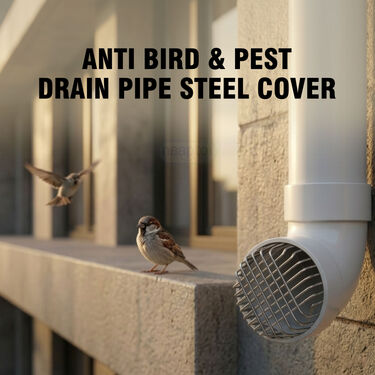 Anti Rat Bird Pest Drain Pipe Steel Cover Pack of 1 (SPC1)