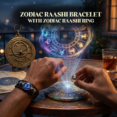 Zodiac Raashi Bracelet with Zodiac Raashi Ring  (SJBR3)