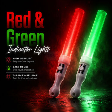 Professional Red & Green Signal Light - Pack of 2 (LL52)