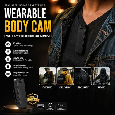 Wearable Body Cam With Audio & Video Recording Camera (CCTV43)