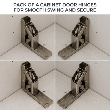 Pack of 4 Cabinet Door Hinges For Smooth Swing And Secure (HT84)