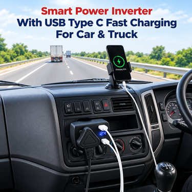 Smart Power Inverter With USB Type-C Fast Charging for Auto Car Truck (PI3)