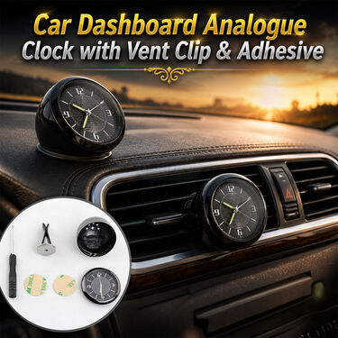 Car Dashboard 3 in 1 Analogue Clock (CID7)
