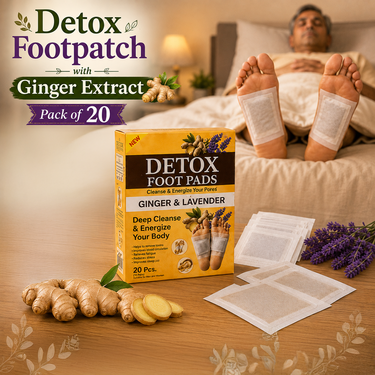 Detox Footpatch With Ginger Extract Pack Of 20 (DTXG20)