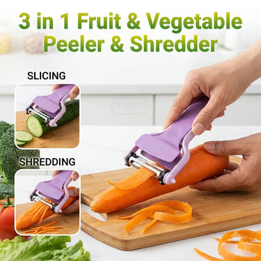3 In 1 Fruit & Vegetable Peeler & Shredder (VFP4)