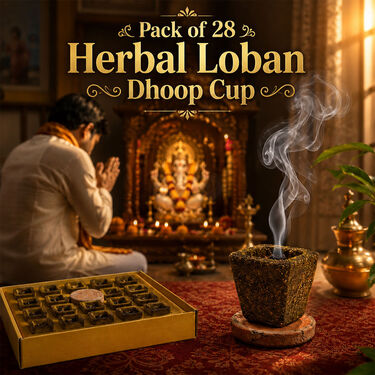 Pack of 28 Herbal Loban Dhoop Cup (28LD1)