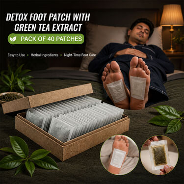 Detox Foot patch with Green tea Extract pack of 40 (DTXGT40)
