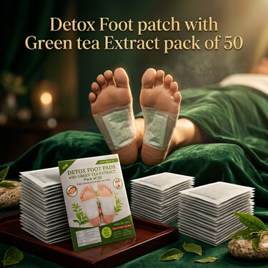 Detox Foot patch with Green tea Extract pack of 50 (DTXGT50)