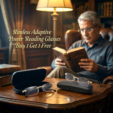Rimless Adaptive Power Reading Glasses Buy 1 Get 1 Free (2ORG33)